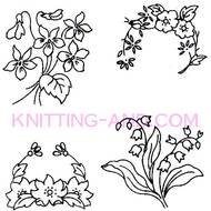 Small Flower Embroidery Pattern