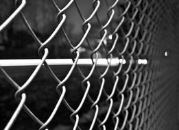 Fence made of the black chain