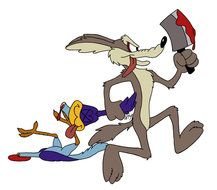 Wile Coyote as a graphic illustration