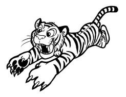 Tiger Coloring Page drawing