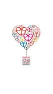 Heart Tree pink drawing