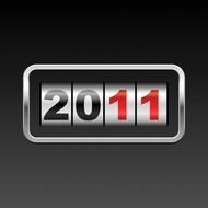 Free Vector 2011 New Year Clip Art