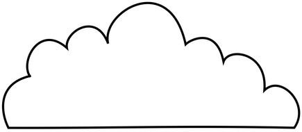 clipart of the Cartoon Cloud