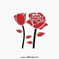 Red Rose Vector N2