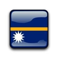 button with flag of nauru
