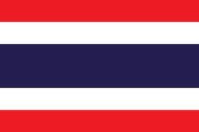 painted striped flag of Thailand