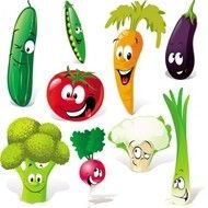 Cartoon Fruits And Vegetables N4
