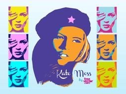 clipart of the Kate Moss Pop Art