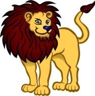 Lion Coloured By Frankes Line Art