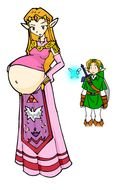 painted pregnant elf princess