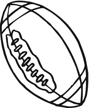 Rugby Ball Coloring Page