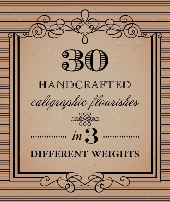Free Chalkboard Flourishes Clip Art N7