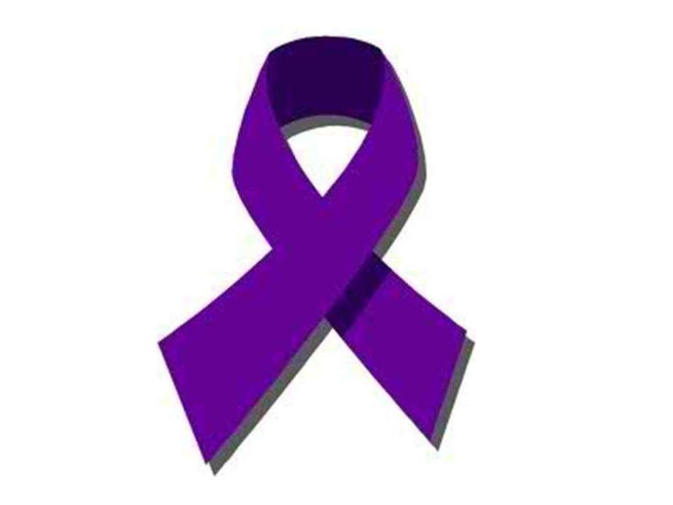 Domestic Violence Purple Ribbon drawing