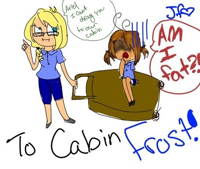 To Cabin Frost! as the inscription in the picture