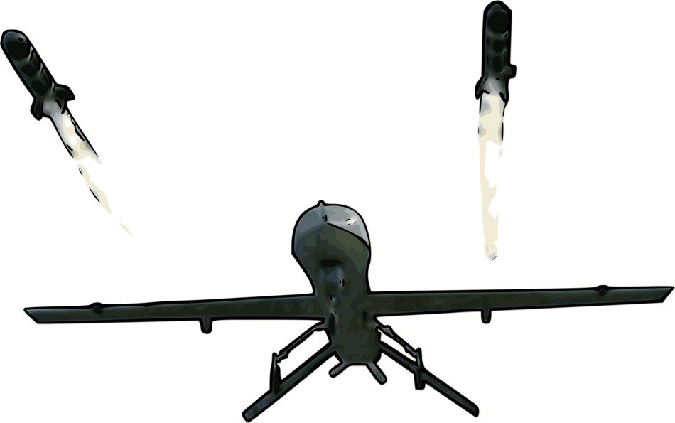Predator Drone as a graphic illustration