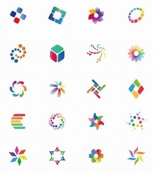 Colorful Icon Set Vector