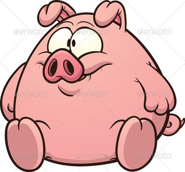 Fat Pig Clip Art N10