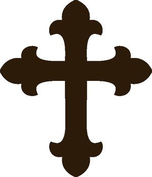 Brown Cross Clip Art N4