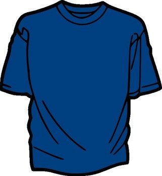 Royal Blue T Shirt Template