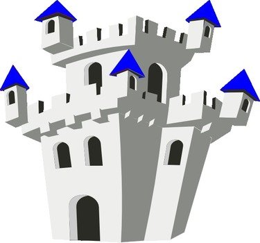 Blue Castle Clip Art