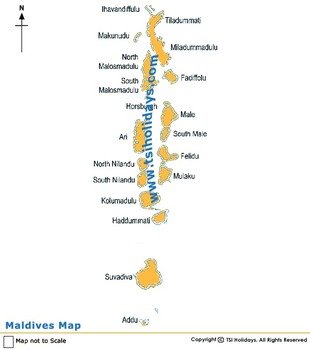 Maldives City Map