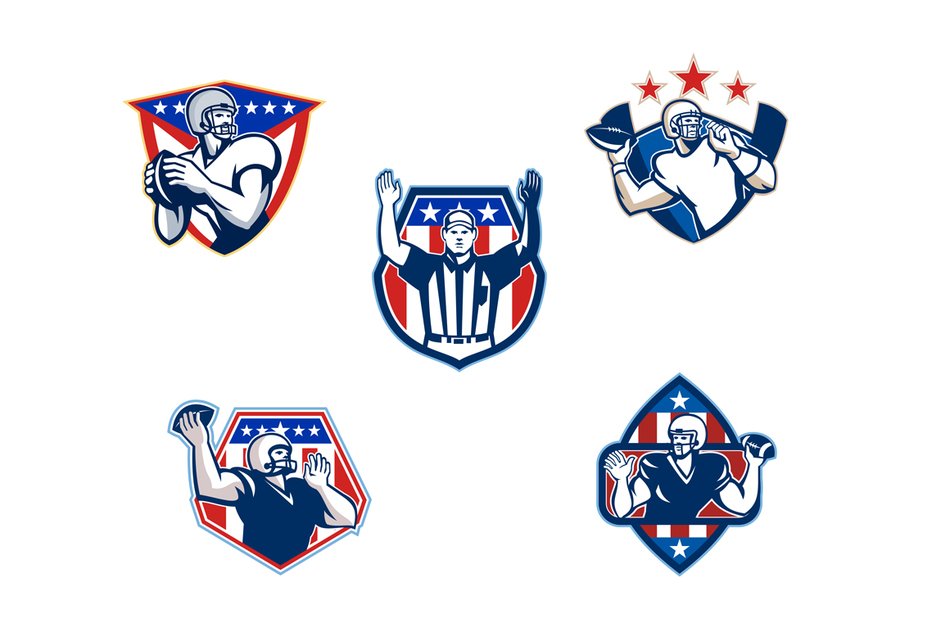 Quarterback Clip Art drawing