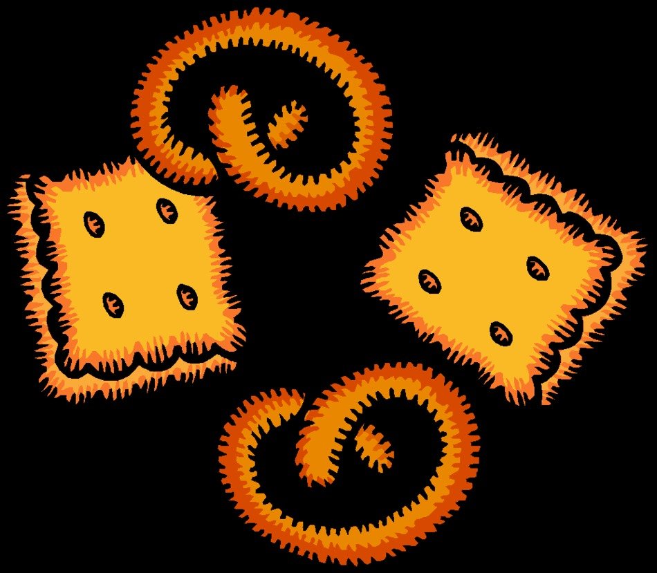 cookies on a black background