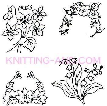 Small Flower Embroidery Pattern