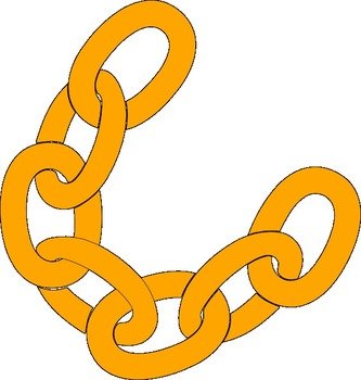 Orange Chain Clip Art