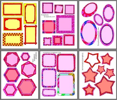 Art Clip Scrapbook Frames