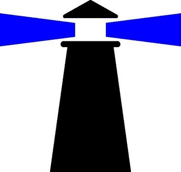 Blue Lighthouse Beacon Clip Art
