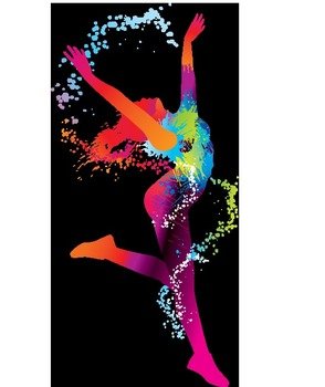 Cartoon Girl Dancing Jazz
