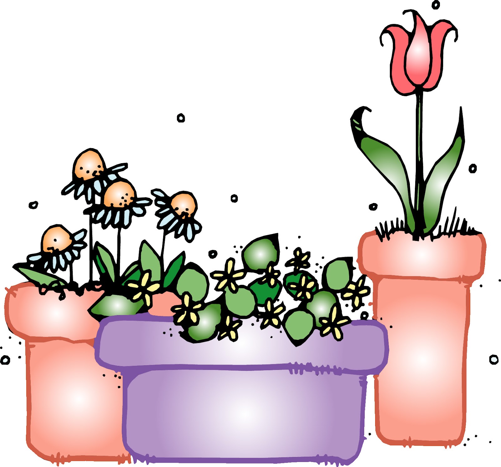 painted-flowers-in-pots-free-image-download