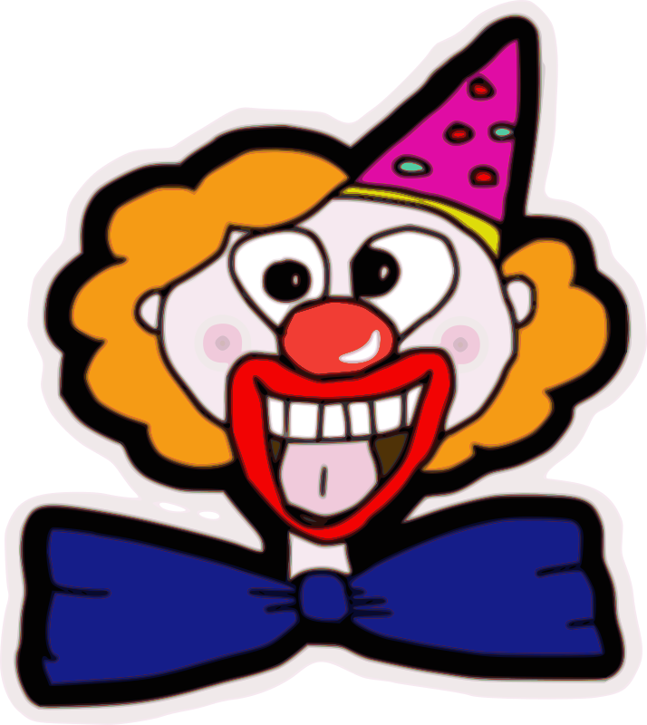 Happy Clown Face Clip Art Drawing Free Image Download