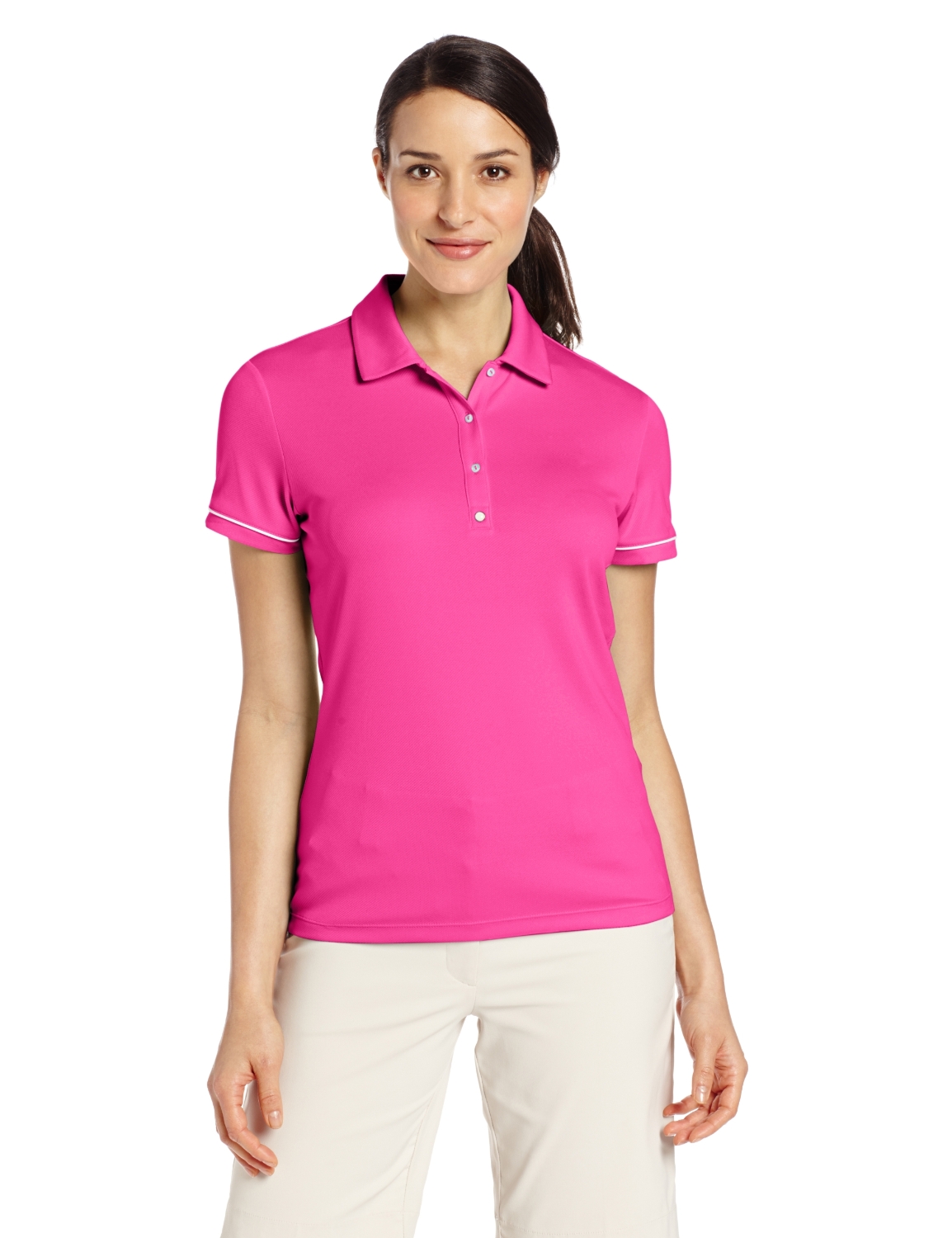 Woman in pink golf tshirt as picture for clipart free image download