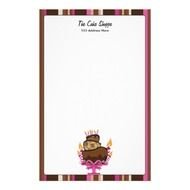 Pigeon Hole Wood Birthday Card Beep Cake Car Natural Picture