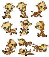 Baby Giraffe Machine Embroidery Designs