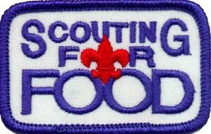 Scouting For Food, embroidered coat of arm