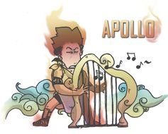 Apollo Greek god from the cartoon
