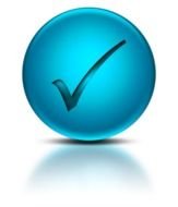Blue Check Mark Icon