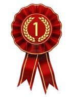isolated first place award