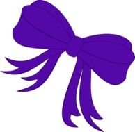Purple Bow Clip Art N6