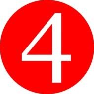 Number 4 Clip Art N22