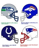 NFL Team Helmet Logos drawing