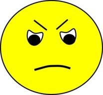 Angry Smiley Face Clip Art N35