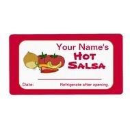 Salsa Custom Canning Jar Stickers Personalized Shipping Labels