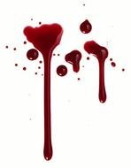 Blood Drips drawing