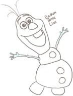 How To Draw Olaf Frozen