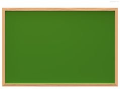 green blackboard in a wooden frame