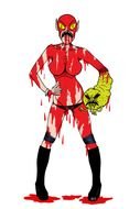 zombie woman as picture for clipart